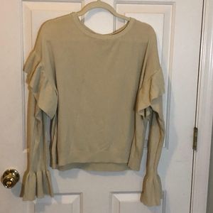 Ruffle Sleeve Sweater